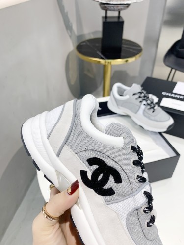 Chanel Mens Shoes Sneakers Luxury Brand Sports Shoes Breathable Design with Original Box