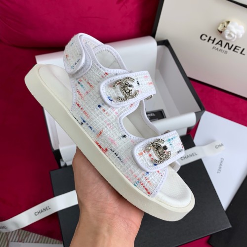 Chanel Womens Shoes Sandals Summer Luxury Brand Slippers Slides Sandals for Women with Original Box