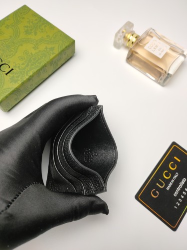 Gucci Mens Womens Wallets Bags Coin Purse Card Holder Luxury Brand GG Marmont leather money clip with Original Box 436022 DJ20T 1000