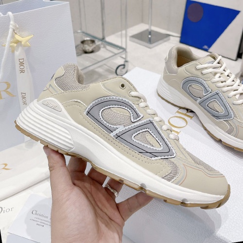 Dior Mens Shoes Sneakers Luxury Brand B30 SNEAKER Cream Mesh and Technical Fabric Unisex Design 3SN279ZMA_H161