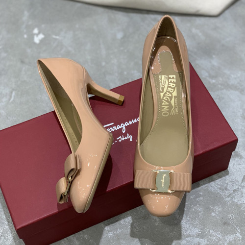Salvatore Ferragamo Womens Shoes Pumps Luxury Brand Fashion Shoes For Wedding or Party with Original box 7cm Heel