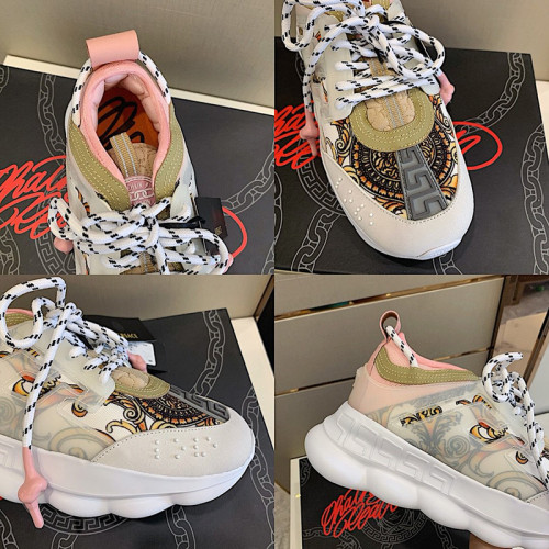 Versace Womens Shoes Luxury Brand Fashion Type Chain Reaction Sneakers DSR705G-DICTG_DB5OS