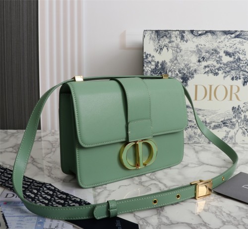 Dior Womens Bags Crossbody Bags Luxury Brand 30 MONTAIGNE BAG Deep Mint Green Box Calfskin S2110UMOS_M59H with Original Box