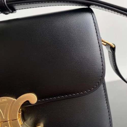 Celine Womens Bag TEEN TRIOMPHE BAG IN SHINY CALFSKIN