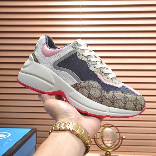 Gucci Womens Shoes Sneakers Fashion Type Luxury Brand Design Rhyton Sneaker with Original Box