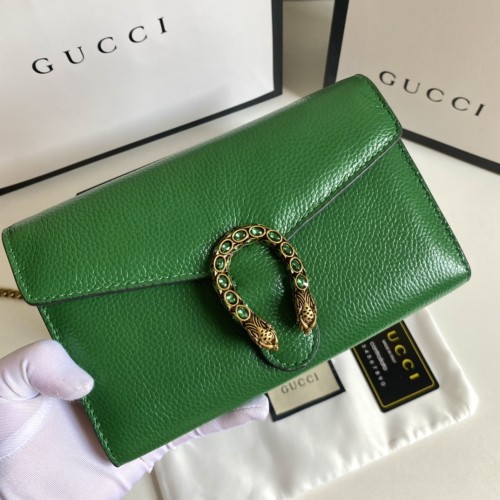 Gucci Womens Bags Crossbody Shoulder Messenger Bags Luxury Brand Dionysus GG Supreme chain wallet ‎401231 KHNSN 8642 with Original Box