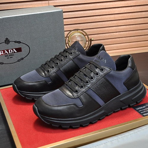 Prada Mens Shoes Sneakers Casual Shoes for Men Luxury Brand Breathable Fashion Sneakers with Original Box
