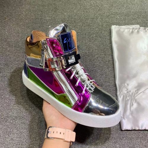 Giuseppe Zanotti Mens Shoes Luxury Brand High Top Sneakers Coby