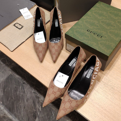 Gucci x Balenciaga Womens Shoes Slingback Pumps High Heel Luxury Brand Wedding Fashion Shoes for Women with Original Box