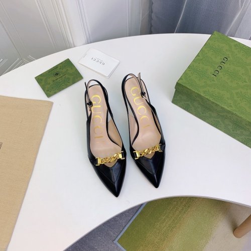 Gucci Womens Shoes Slingback Pumps 7.5cm