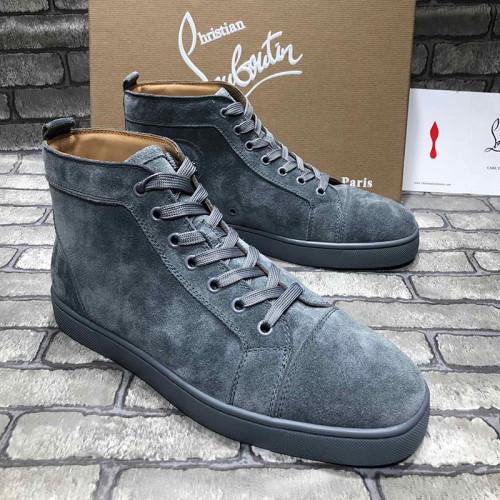 Christian Louboutin Mens Shoes Luxury Brand Red Bottom Design Louis Junior Spikes Flat with Original Box CL sneakers