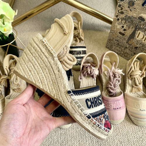 Dior Womens Shoes DIOR GRANVILLE WEDGE ESPADRILLE
