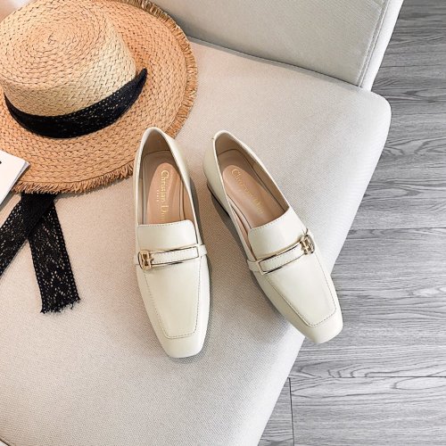 Dior Womens Shoes Leather Loafer