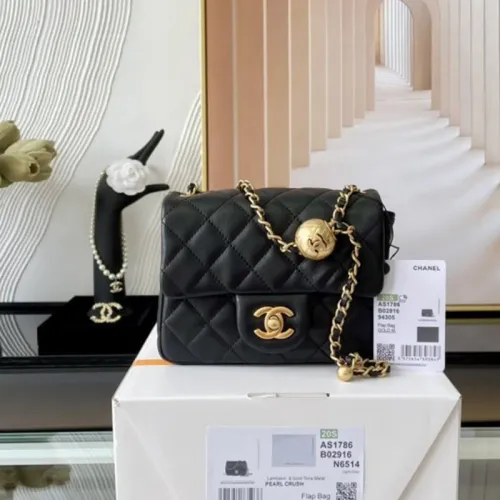 Chanel Womens Bags Crossbody Bag Classic Handbag CF Mini Luxury Brand with Original Box