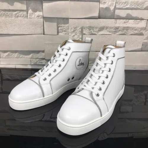 Christian Louboutin Mens Shoes Luxury Brand Red Bottom Design Louis Junior Spikes Flat with Original Box CL sneakers