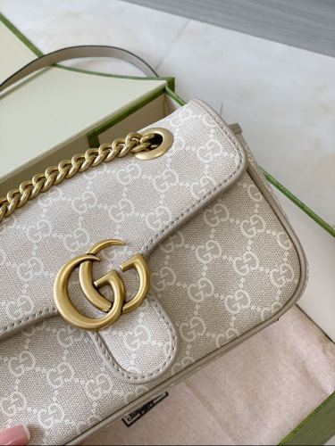 Gucci Womens Bags Shoulder Messenger Bag Luxury Brand Gucci GG Marmont matelassé mini bag with Original Box 446744 UM8AN 1711