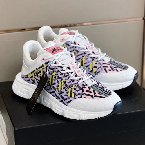 Versace Mens Shoes Sneakers Fashion Design Luxury Brand TRIGRECA SNEAKERS with Original Box