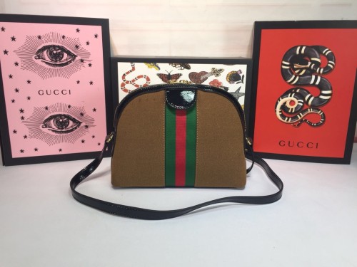 Gucci Womens Bags Luxury Brand GG Supreme Ophidia GG Shoulder Messenger Bag with Original Box 499621 K05NN 4076