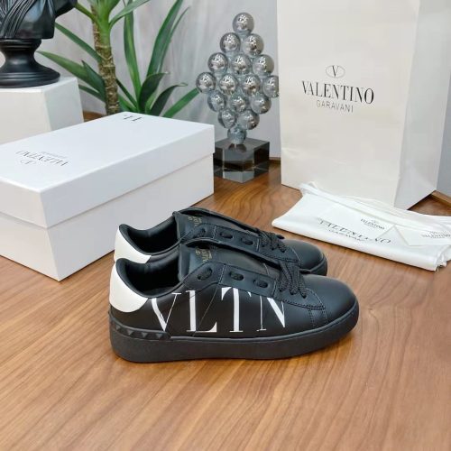 Valentino Men Shoes Fashion Design Luxury Brand OPEN SNEAKER WITH VLTN PRINT with Original Box WY2S0830XZU0NI