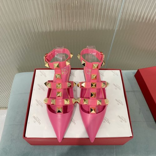 Valentino Women Shoes Mule Flip Flop Sandals ROMAN STUD CALFSKIN BALLET with Original Box Luxury Brand