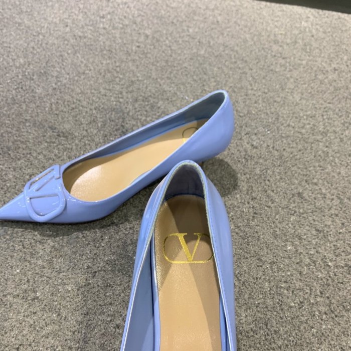 Valentino Women Shoes Mule Flip Flop Sandals VLOGO SIGNATURE CALFSKIN PUMP 45MM / 1.8 IN. Luxury Brand with Original Box