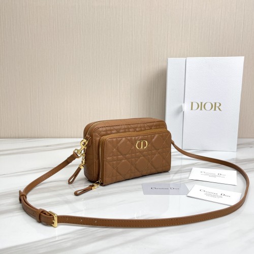 Dior Womens Bags Crossbody Bag DIOR CARO Womens Pouches Cosmetic Bags with Original Box