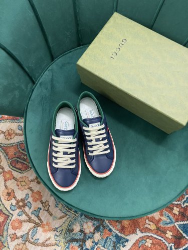 Gucci Womens Shoes Sneakers Luxury Brand Women's Gucci Tennis 1977 sneaker ‎663257 2UX10 9070 with Original Box