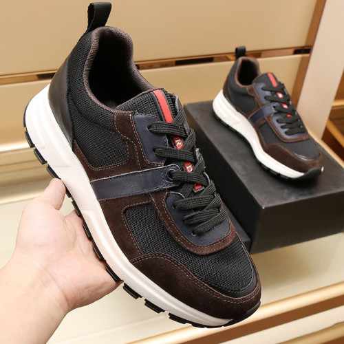 Prada Mens Shoes Sneakers Casual Shoes for Men Luxury Brand Breathable Fashion Sneakers with Original Box