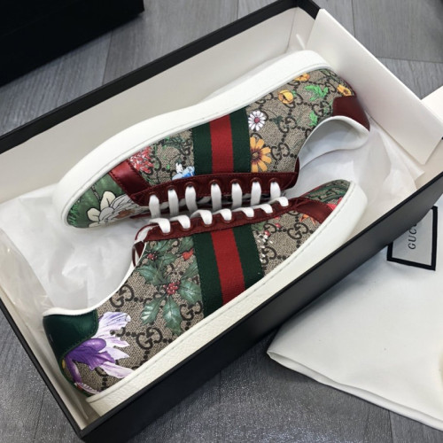 Gucci Women Shoes Casual Design Luxury Brand Women's Ace GG Flora sneaker 433900 HT520 8490