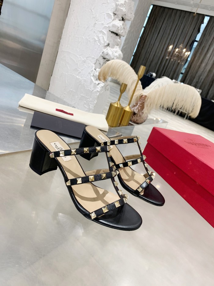 Valentino Women Shoes Mule Flip Flop Sandals ROMAN STUD SLIDE SANDAL IN QUILTED NAPPA with Original Box Luxury Brand