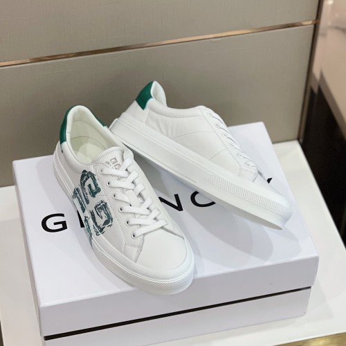 Givenchy Men Shoes Fashion Type Luxury Brand GIVENCHY SNEAKERS IN LEATHER WITH LATEX BAND with Original Box