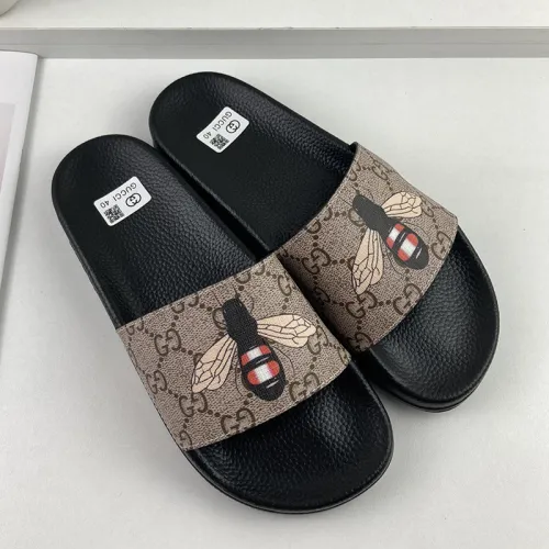 Gucci Mens Shoes Sandals Slides Slippers Luxury Brand Thick Sole Design with Original Box