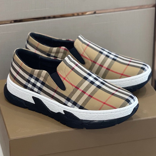 Burberry Men Shoes Fashion Sneakers Luxury Brand Vintage Cotton Sneaker with Original Box