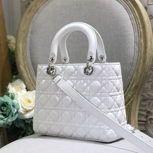 Dior Womens Bags Handbags Luxury Fashion MEDIUM LADY D-LITE BAG with Original Box