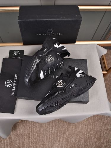 Philipp Plein Men Shoes Sneakers Low Top Sneaker Fashion Design Luxury Brand Trainer Predator TM with Original Box