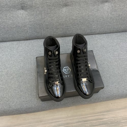 Philipp Plein Men Shoes High Top Sneaker Fashion Design Luxury Brand