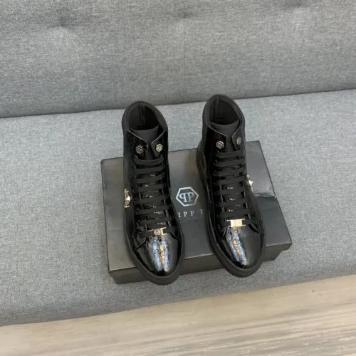 Philipp Plein Men Shoes High Top Sneaker Fashion Design Luxury Brand