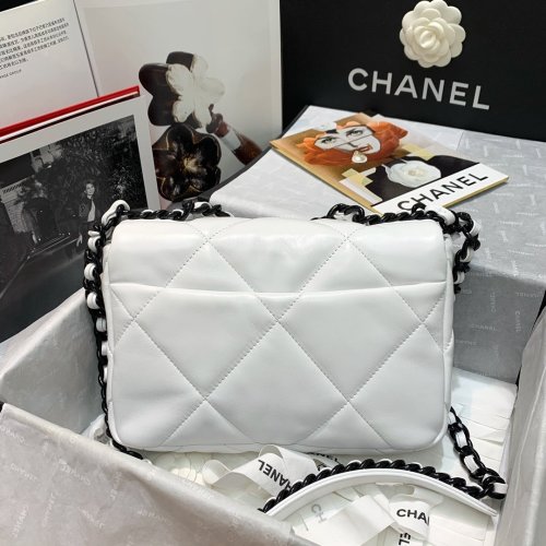 Chanel Womens Bags Shoulder Messenger Bags Chanel 19 Flap Bag Luxury Brand with Original Box