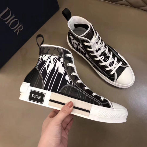 Dior Womens Mens Shoes Sneakers Luxury Brand Unisex Design B23 High-Top Sneaker with Box