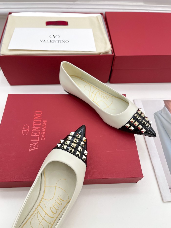 Valentino Womens Shoes ROCKSTUD SLINGBACK PUMP WITH SCULPTED HEEL IN KIDSKIN with Original Box
