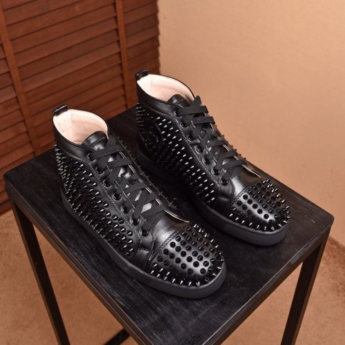 Christian Louboutin Men Womens Shoes Luxury Brand High Top Sneakers Fashion Design with Original Box