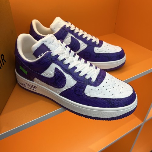 Louis Vuitton Men Shoes Fashion Sneakers Design Luxury Brand LVXNIKE Air Force Sneakers with Original Box