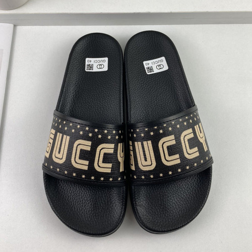Gucci Mens Shoes Sandals Slides Slippers Luxury Brand Thick Sole Design with Original Box