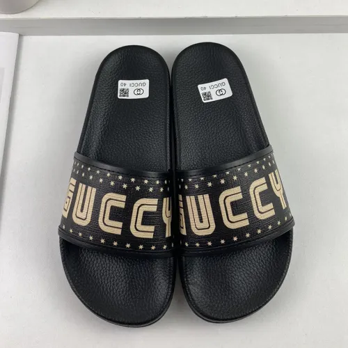 Gucci Mens Shoes Sandals Slides Slippers Luxury Brand Thick Sole Design with Original Box