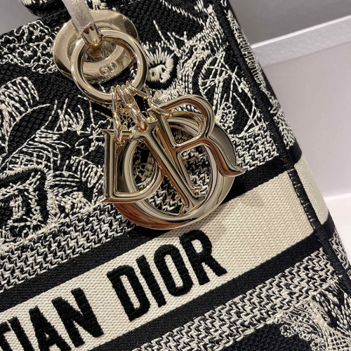 Dior Womens Bags Handbags Luxury Fashion MEDIUM LADY D-LITE BAG Blue Toile de Jouy Reverse Embroidery M0565ORGO_M928