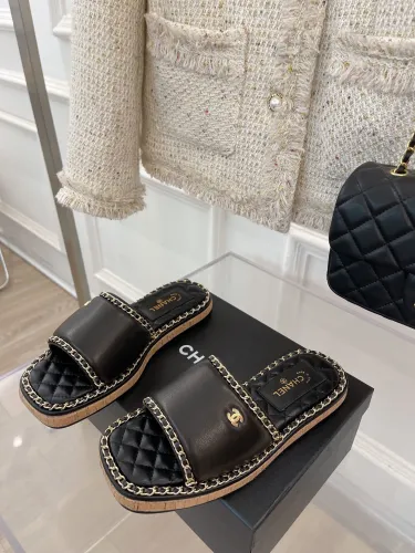 Chanel Womens Shoes Sandals Slippers Luxury Brand Design with Original Box