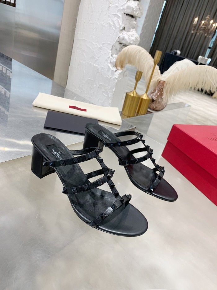 Valentino Women Shoes Mule Flip Flop Sandals ROMAN STUD SLIDE SANDAL IN QUILTED NAPPA with Original Box Luxury Brand