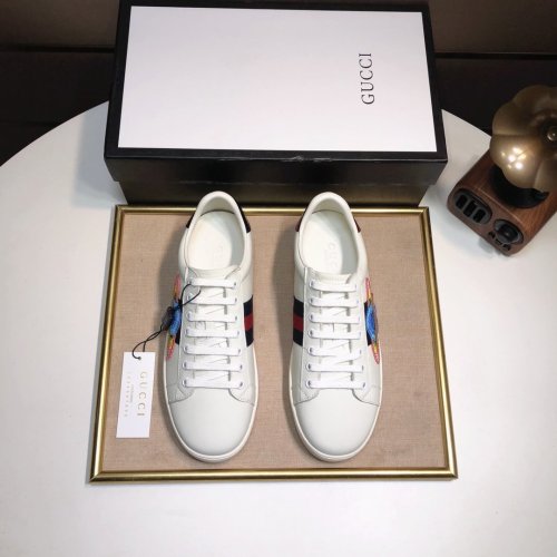 Gucci Womens Shoes Fashion Sneakers Lace-Up Luxury Brand Women's Ace Embroidered Sneaker with Original Box