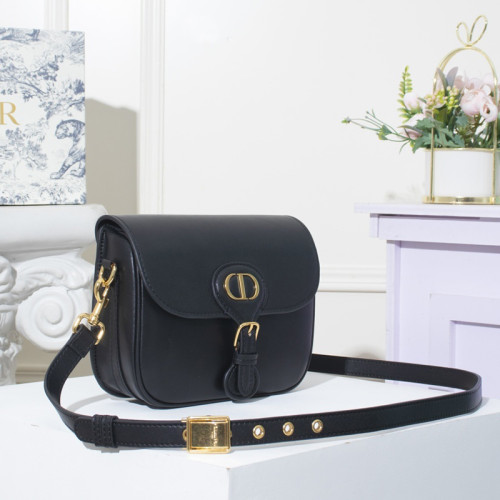 Dior Womens Bag Luxury Brand Design Fashion Type Medium Dior Bobby Bag Black Box Calfskin