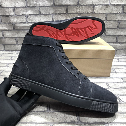 Christian Louboutin Mens Shoes Luxury Brand Red Bottom Design Louis Junior Spikes Flat with Original Box CL sneakers